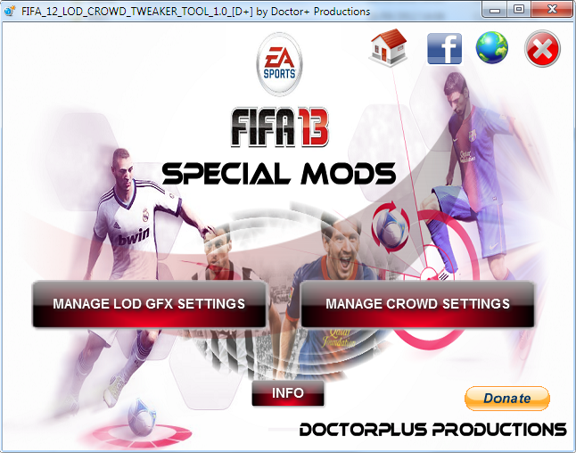 FIFA 13 LOD AND CROWD TOOL | FIFA Infinity Mods