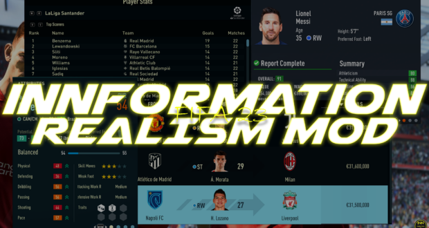 InnFormation FIFA 23 Career Realism & Gameplay Mods